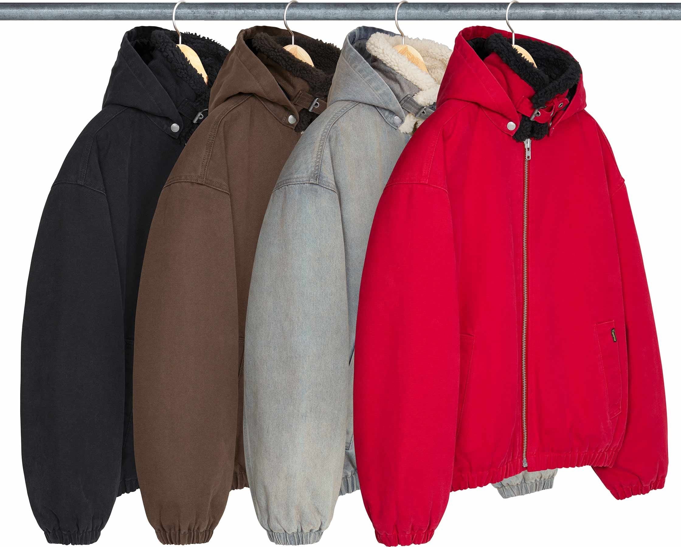 Faux Shearling Lined Bomber Jacket
